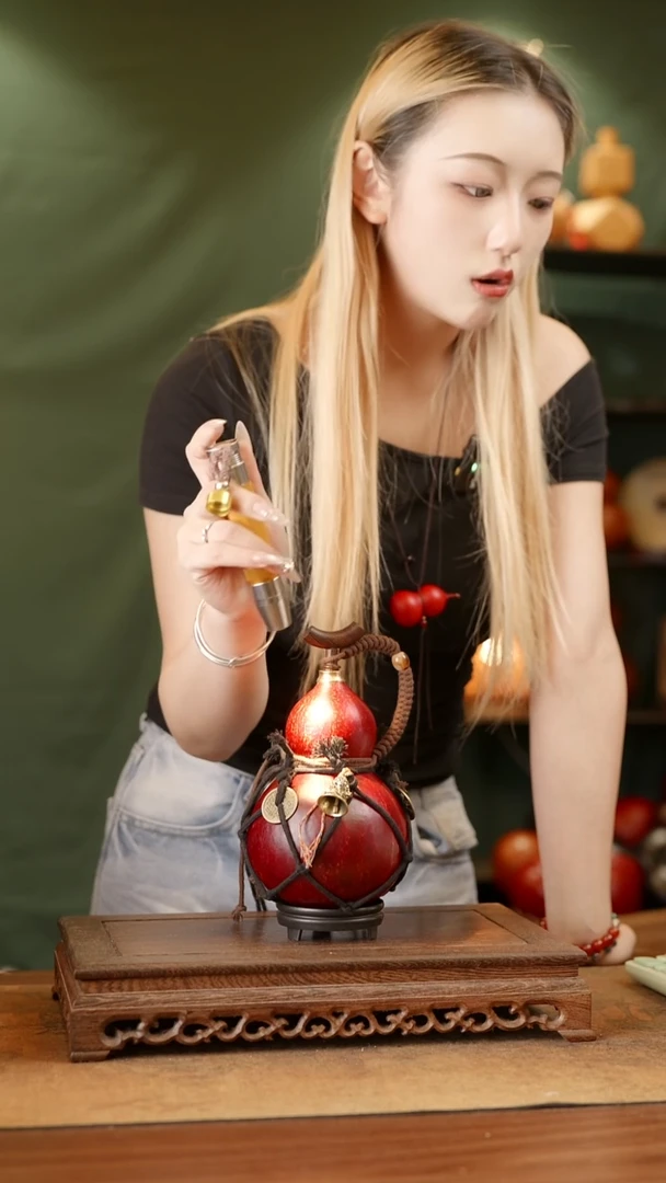 81号精品天然大漆酒葫芦一物一拍~