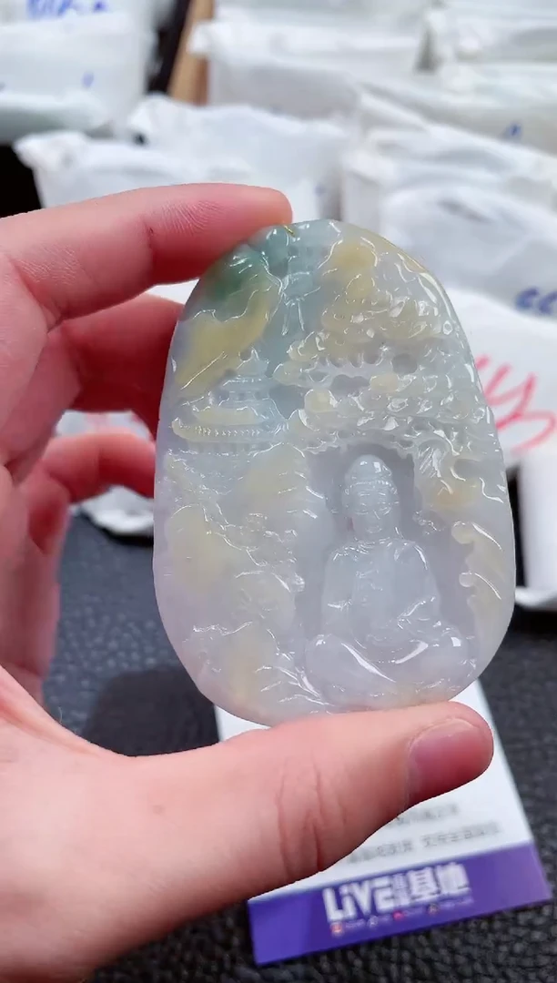 【闪购商品】翡翠颈饰未镶嵌00006557素衣观音