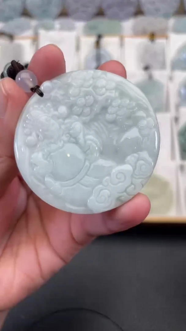 颈饰未镶嵌翡翠天然缅甸翡翠A货189