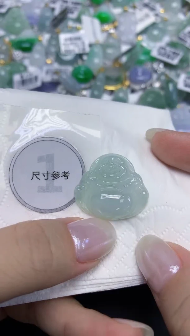 颈饰未镶嵌翡翠天然缅甸翡翠A货百元以上9元证书费自理