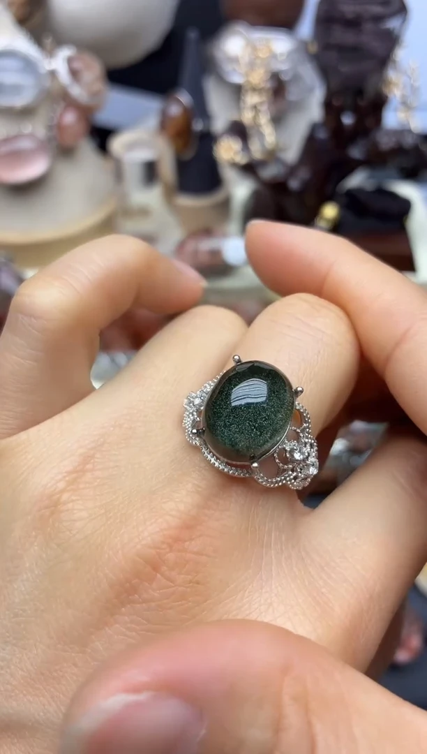 银S925镶嵌珠宝半成品水晶水晶水晶