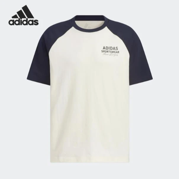 Adidas/阿迪达斯~官方正品夏季新款男女圆领透气针织短袖JZ7404