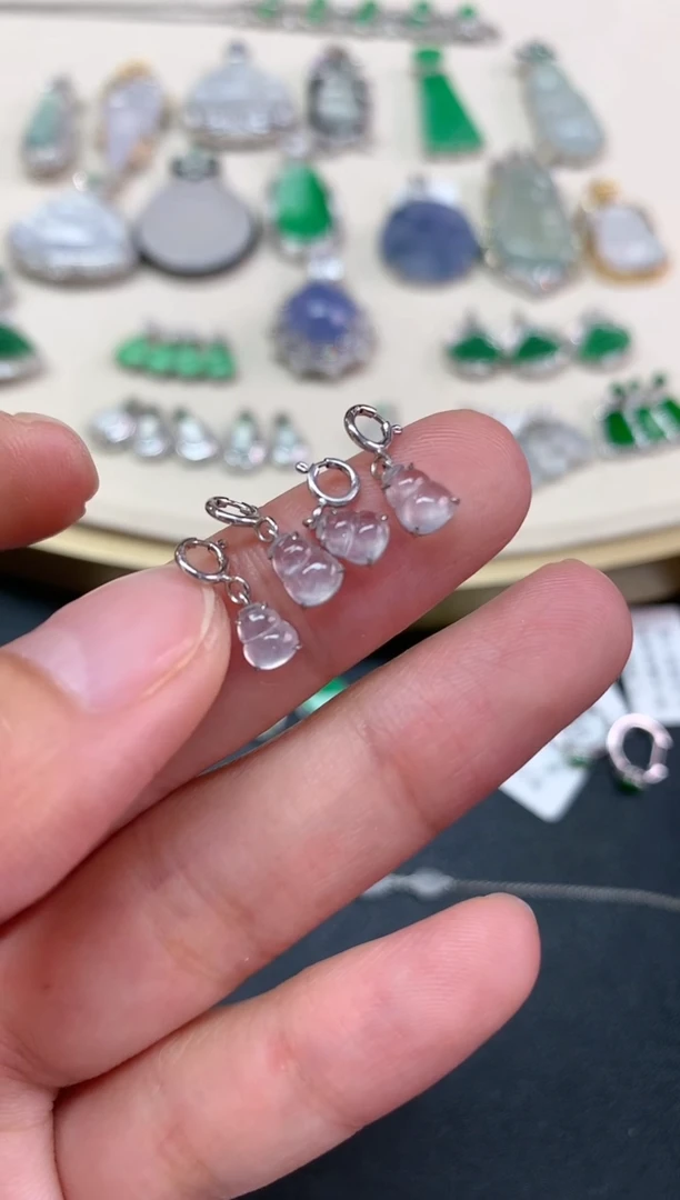 【闪购商品】翡翠吊坠(不含链)18K金镶嵌Q156|398|多样性发其一