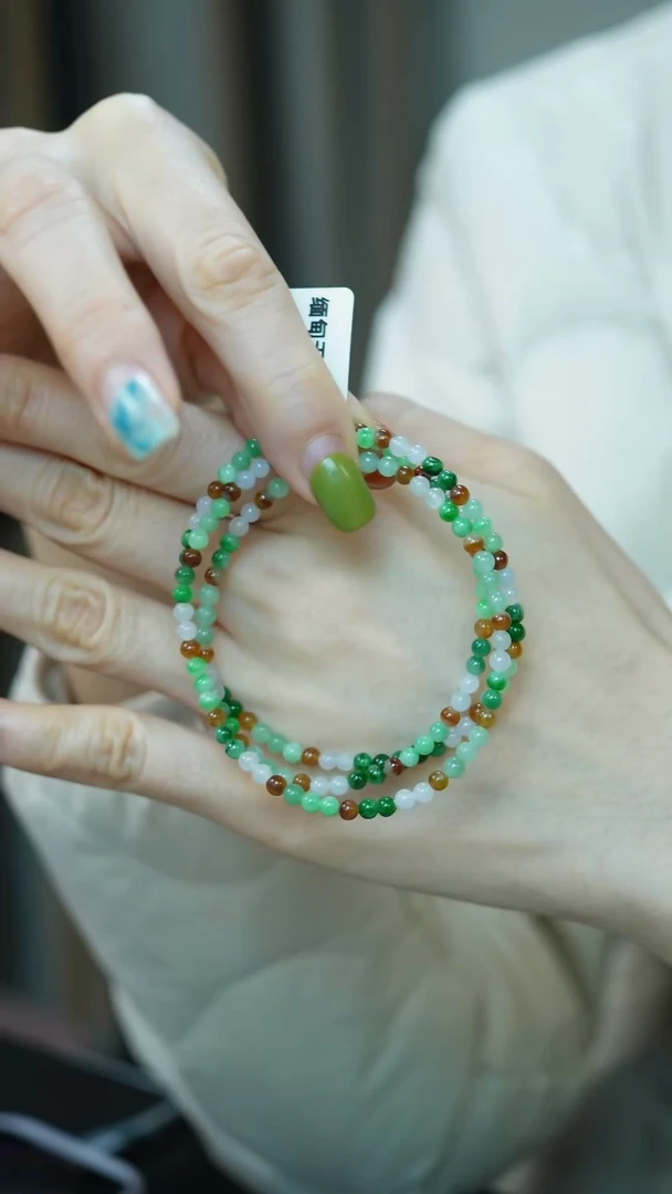 未镶嵌手串翡翠24-3+mm珠串/姿/1