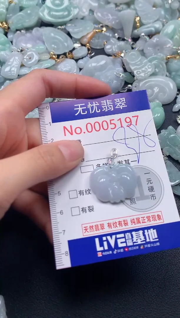 吊坠(不含链)未镶嵌翡翠5197