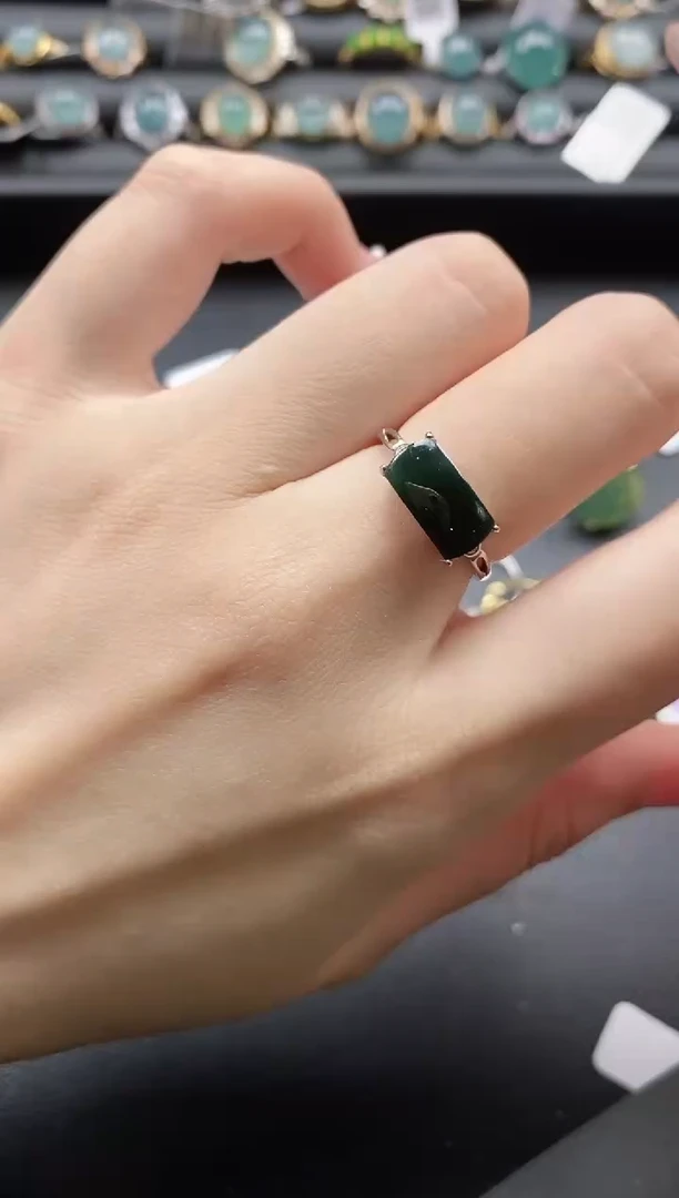 【闪购商品】翡翠戒指银S925镶嵌11111-