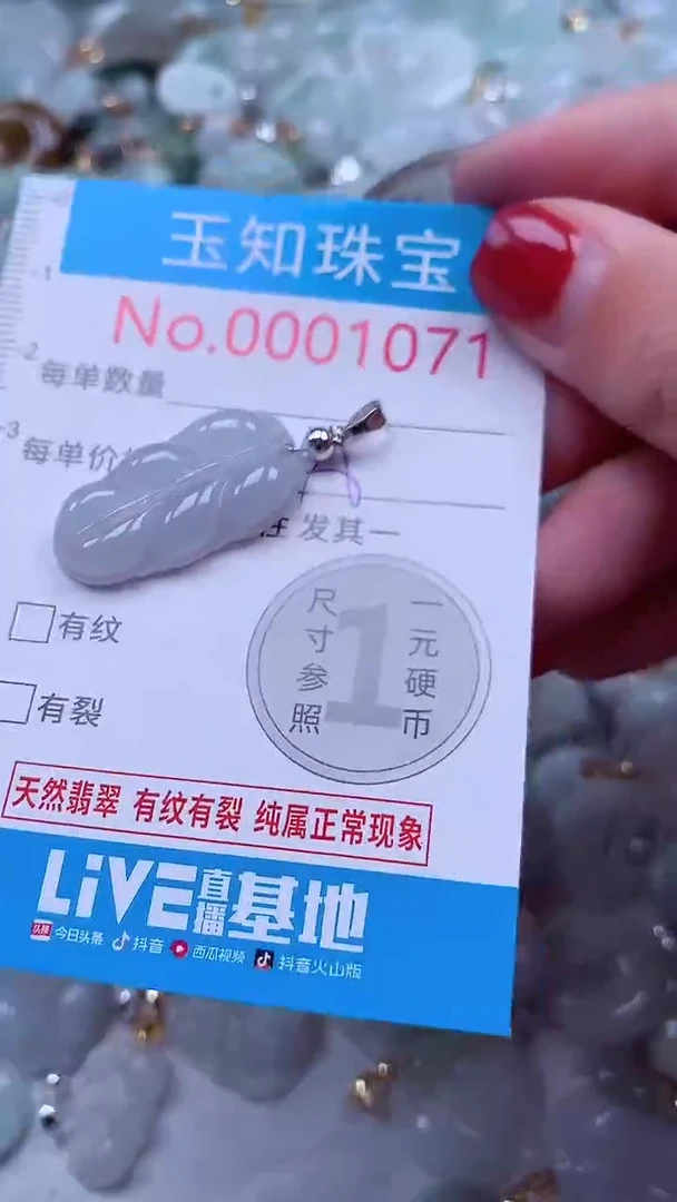 吊坠(不含链)未镶嵌翡翠1071