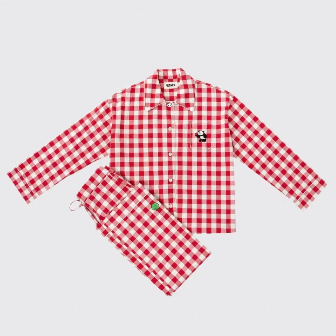 高颜值同款熊猫加厚家居服长袖长裤