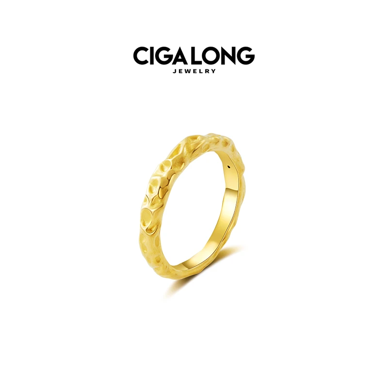 CIGALONG【上架需要重新定价】「“石”来运转」足金戒指