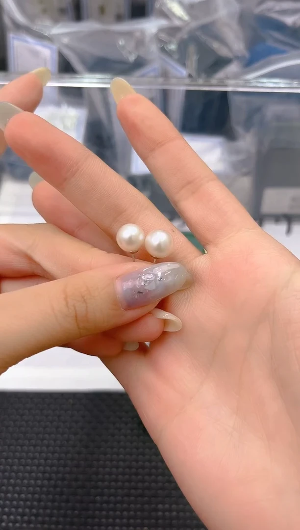 未镶嵌淡水珍珠耳饰ed1304