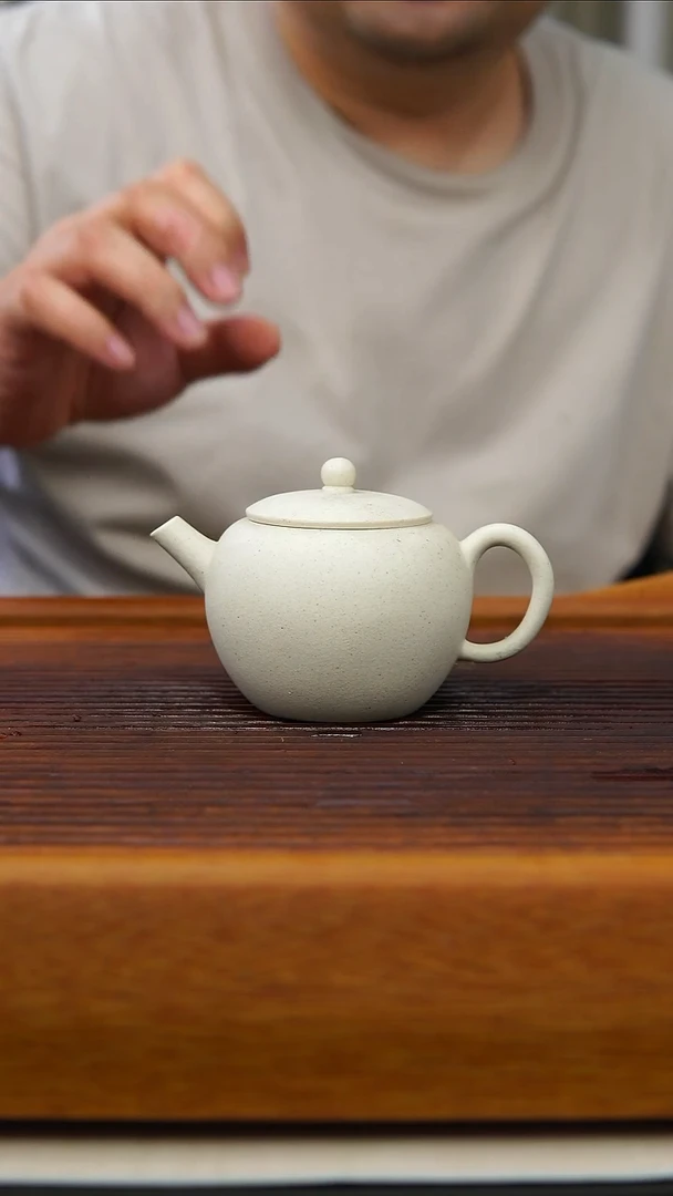 茶壶紫砂ʚ***ɞ白泥巨轮160毫升