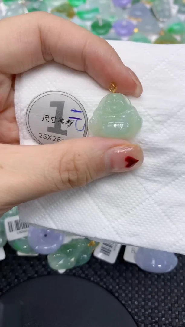 翡翠18K金镶嵌颈饰11111111
