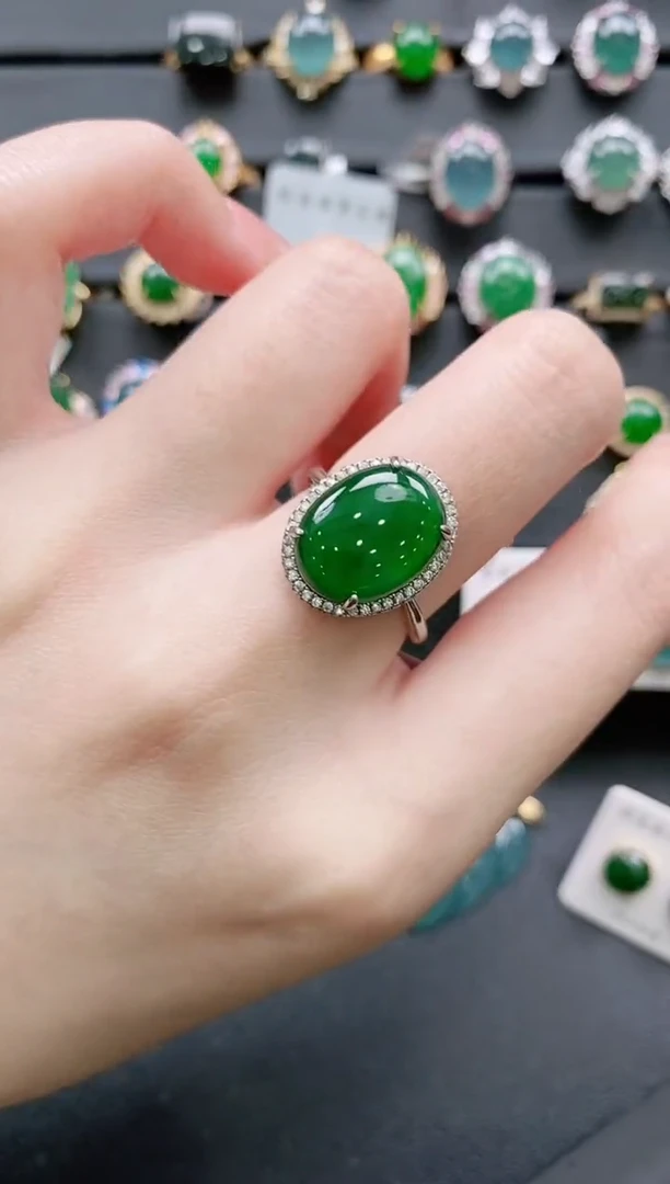 【闪购商品】翡翠戒指银S925镶嵌11111111