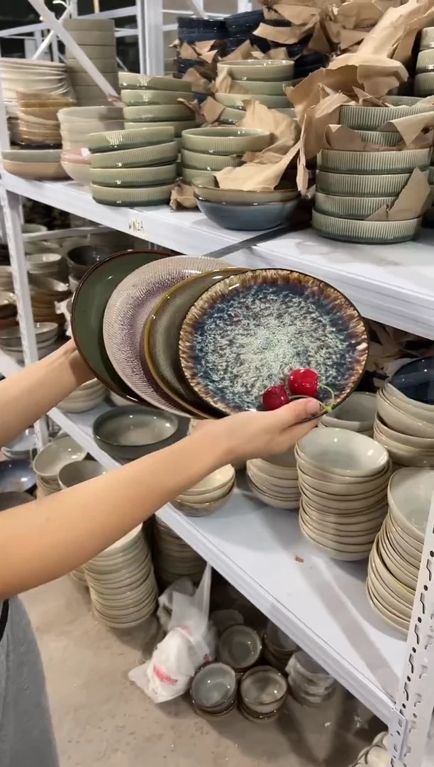 陶瓷外贸尾货瑕疵满20包邮特价孤品清仓X4小盘