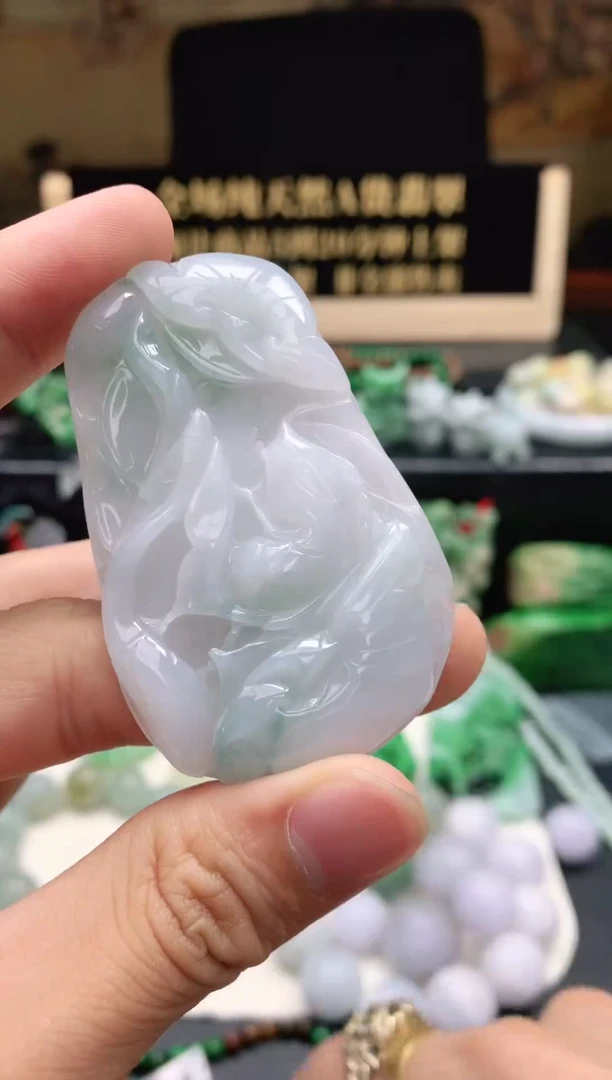 颈饰未镶嵌翡翠天然缅甸翡翠A货 11