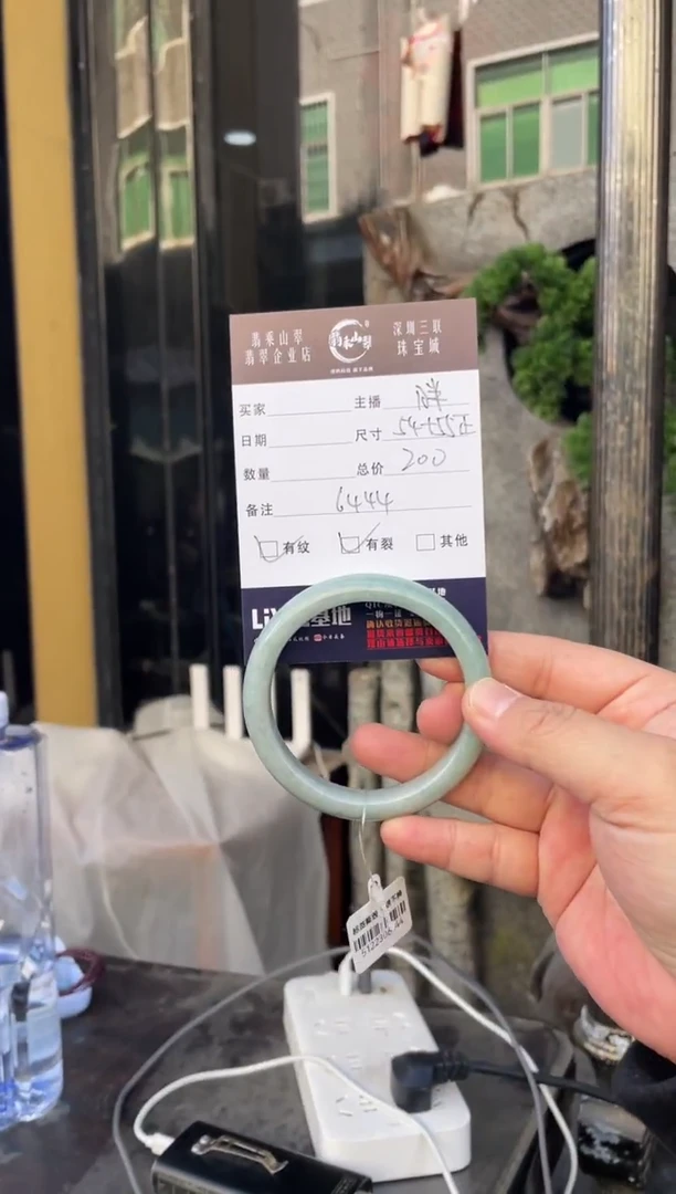 未镶嵌手镯翡翠W 54正圈 6444