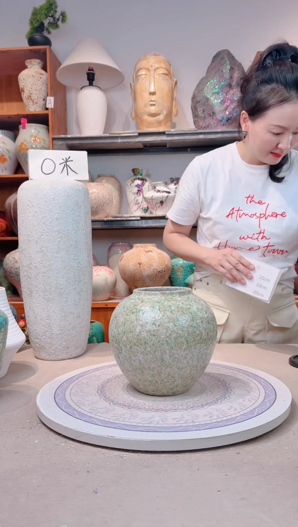 瓶陶瓷花瓶  春意盎然   小号 微瑕