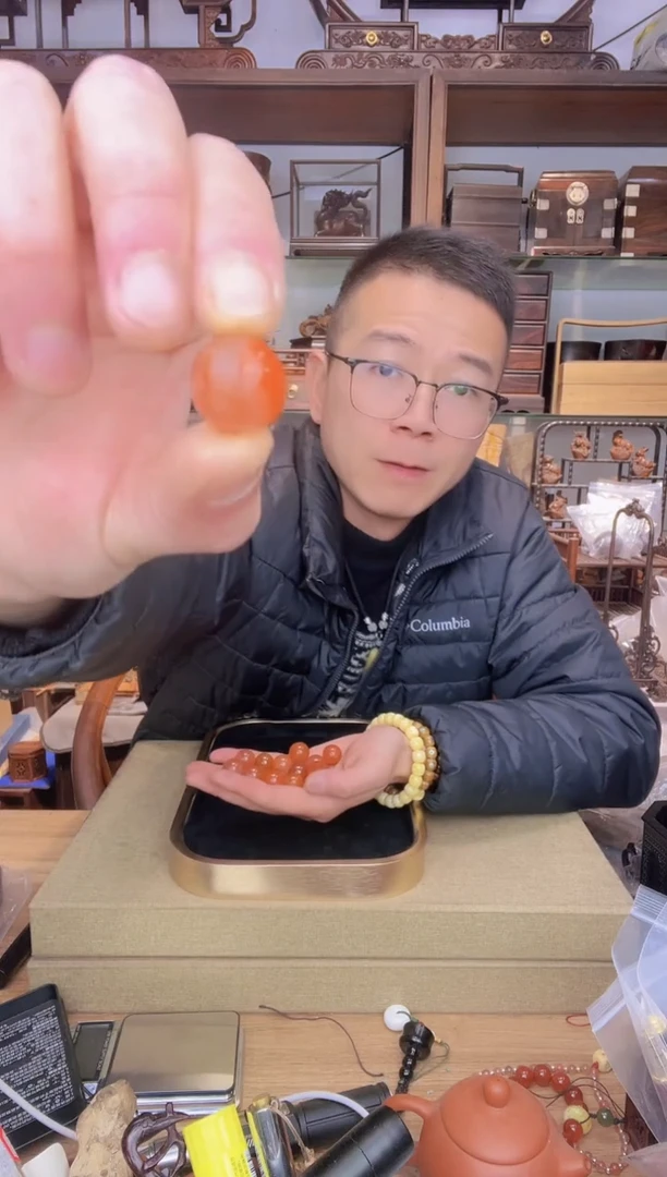 【闪购商品】乌木类书架389南川料1.6圆珠单颗