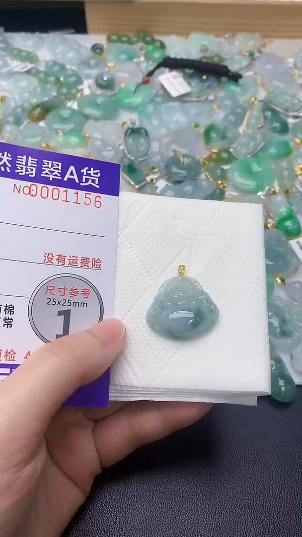 颈饰银S925镀金镶嵌翡翠天然缅甸A货百元以上9元证书费自理