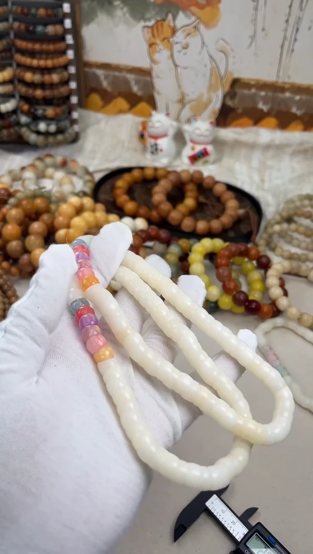 菩提根/象牙果手串a837卡1.0 微瑕机抛