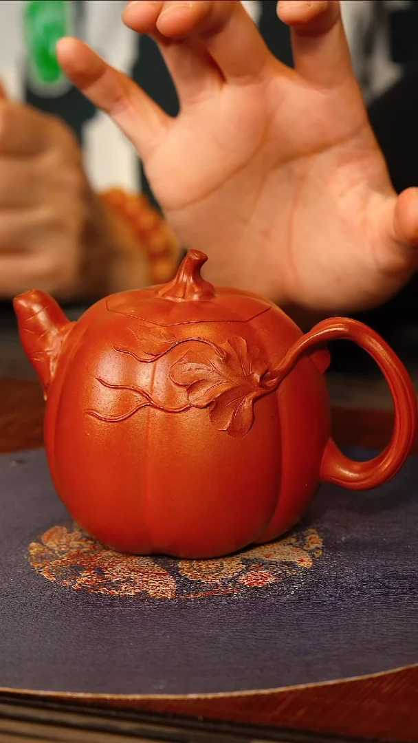 ZXJ 大红泥 高南瓜壶 260cc