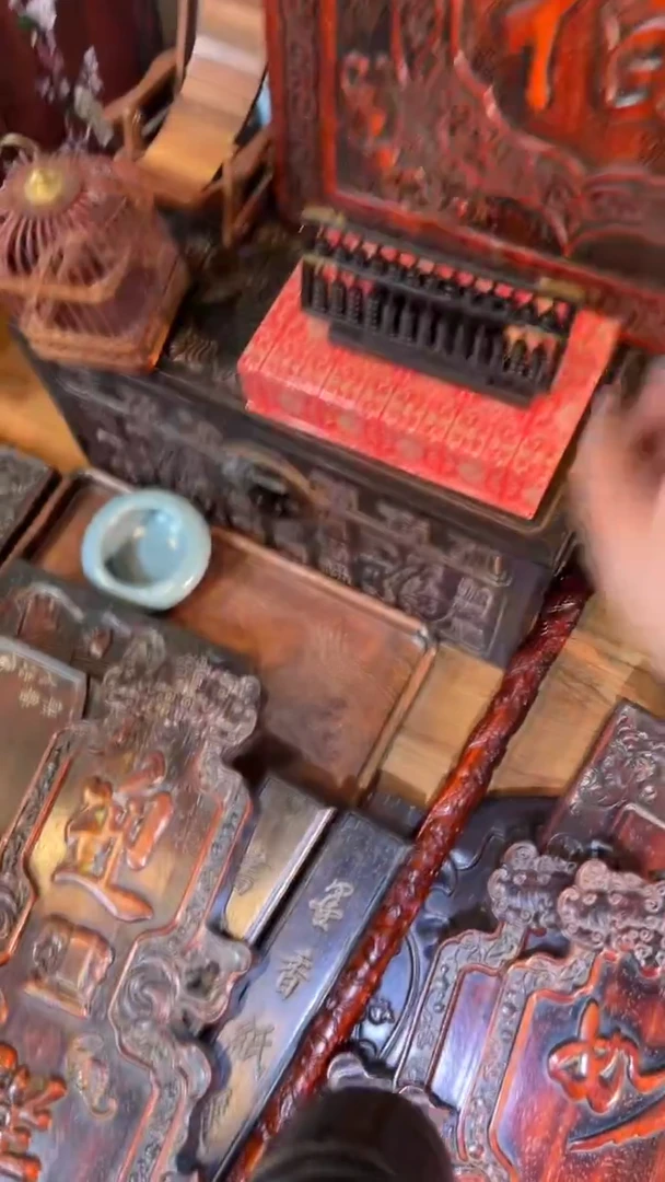 非洲紫檀（红花梨）算盘15x8cm