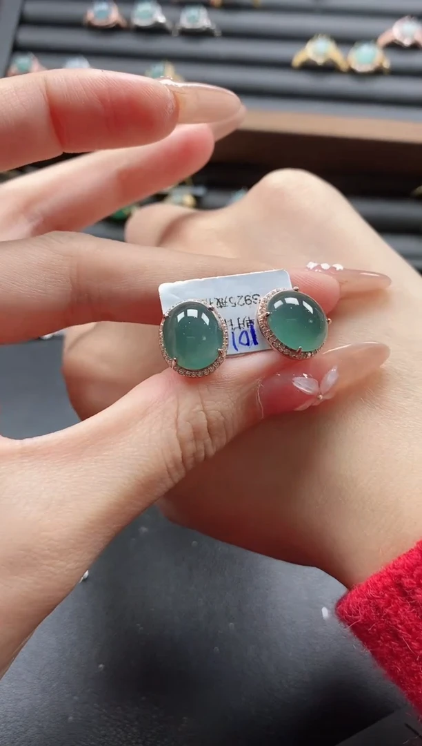 【闪购商品】翡翠戒指银S925镶嵌51151
