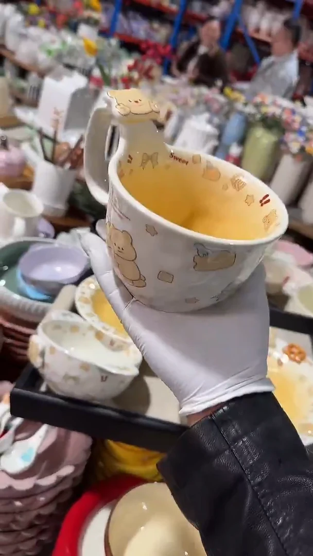 陶瓷小熊杯 微瑕凑满20元包邮