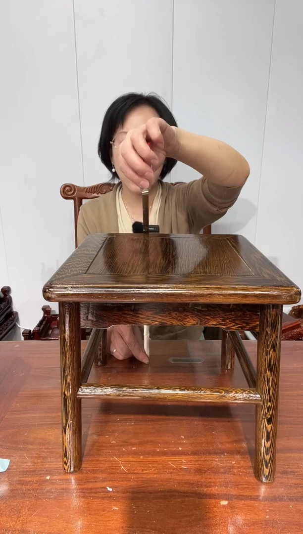 木鸡翅木正方板凳28*28*26