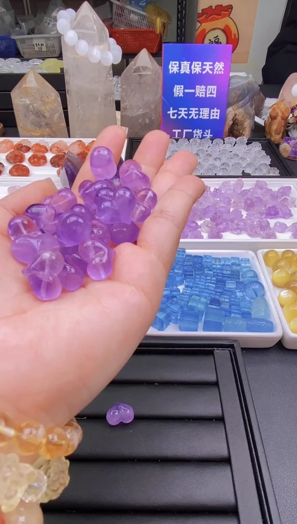 【闪购商品】水晶颈饰未镶嵌6a多样性发其一/2.3/1个