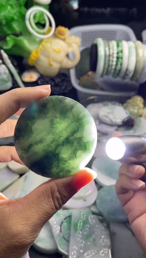 散珠翡翠A货翡翠30