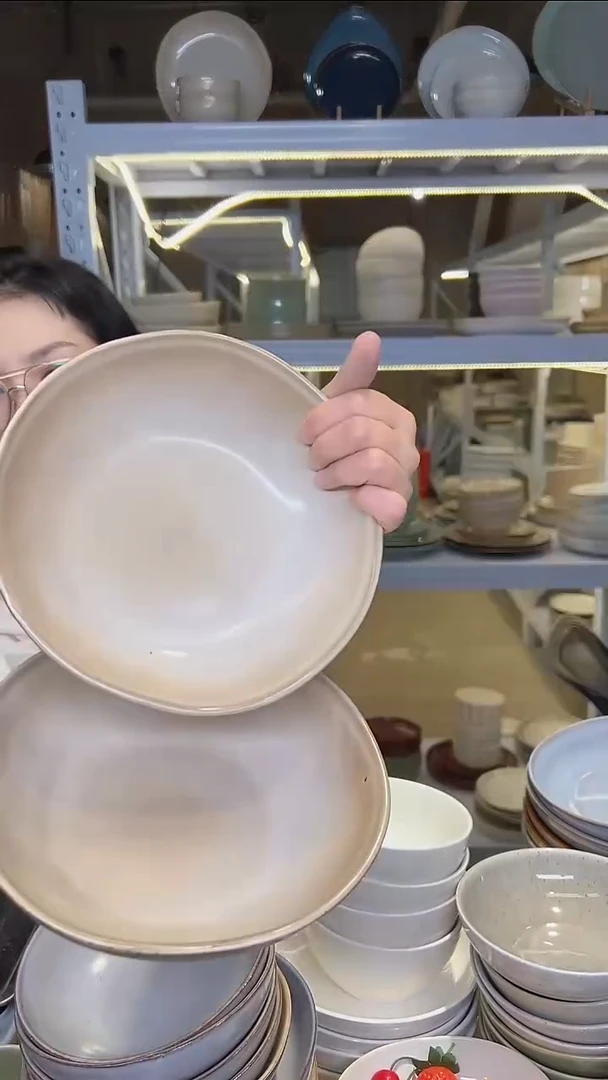 瓷119外贸尾货高温釉下彩陶瓷餐具默认微瑕