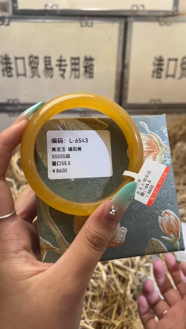 未镶嵌手镯石英质玉L6543