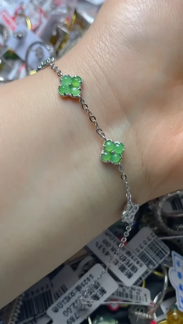 银S925镶嵌戒指翡翠百内无证书