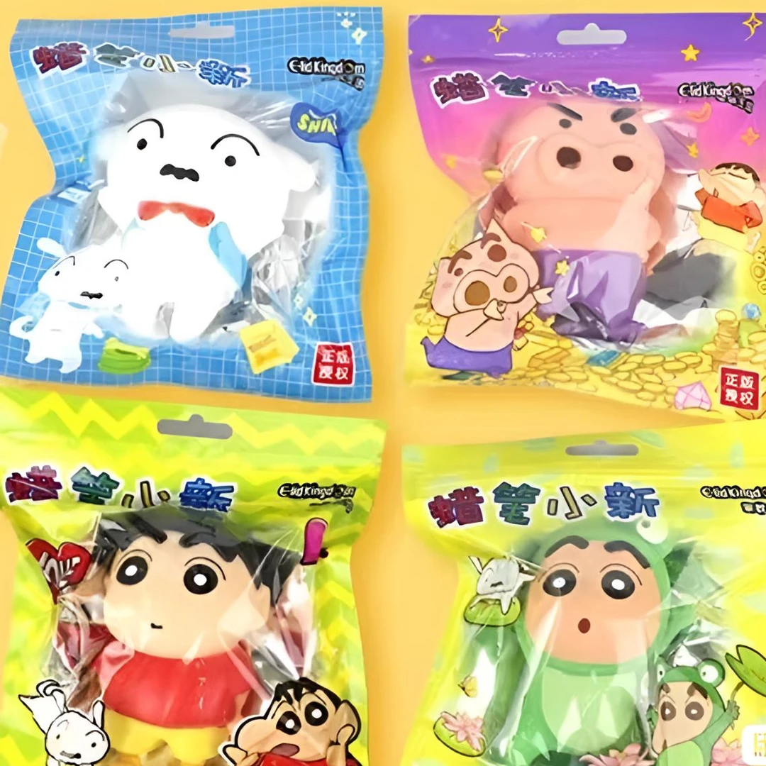 【八脚直播间限定捏捏】蜡笔小新捏捏解压玩具