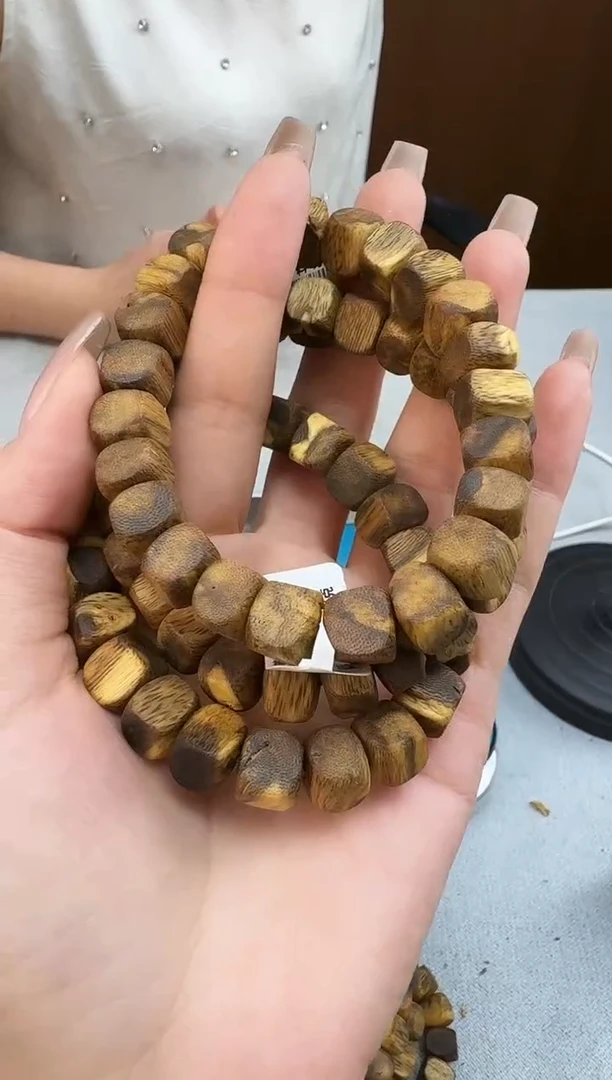 沉香手串1012黄棋方珠单圈多样性发一