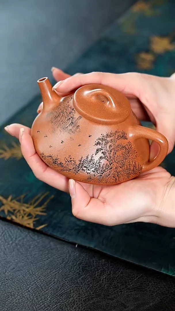 【闪购商品】紫砂茶壶60紫砂壶石瓢