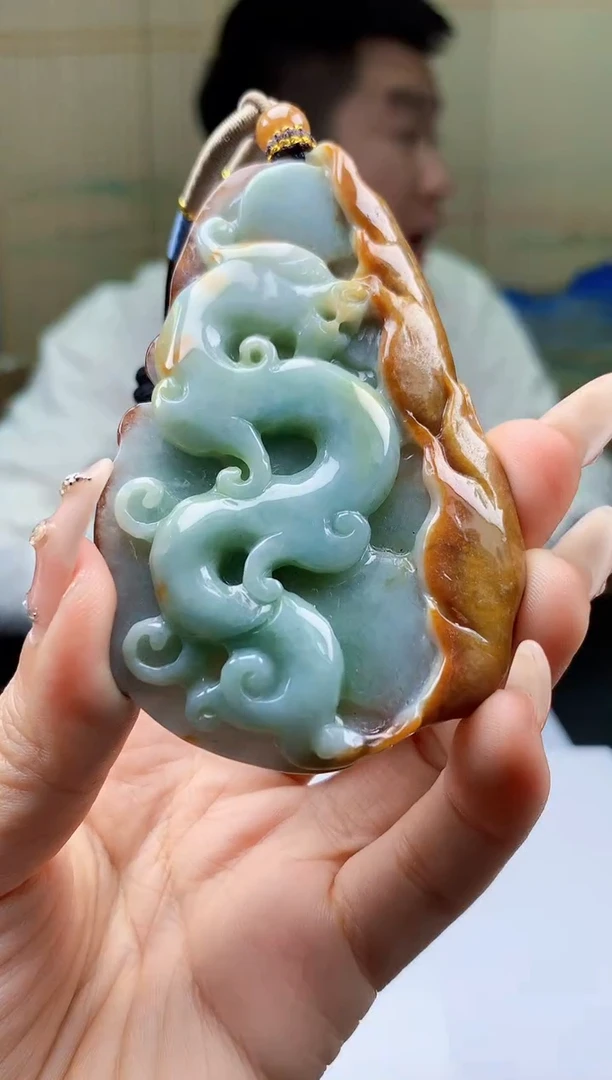 【闪购商品】定制翡翠未镶嵌5028ty-毛货挂件35