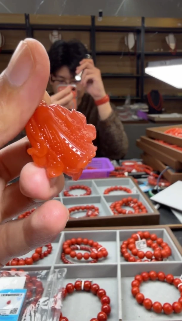 未镶嵌手链南红玛瑙白菜大