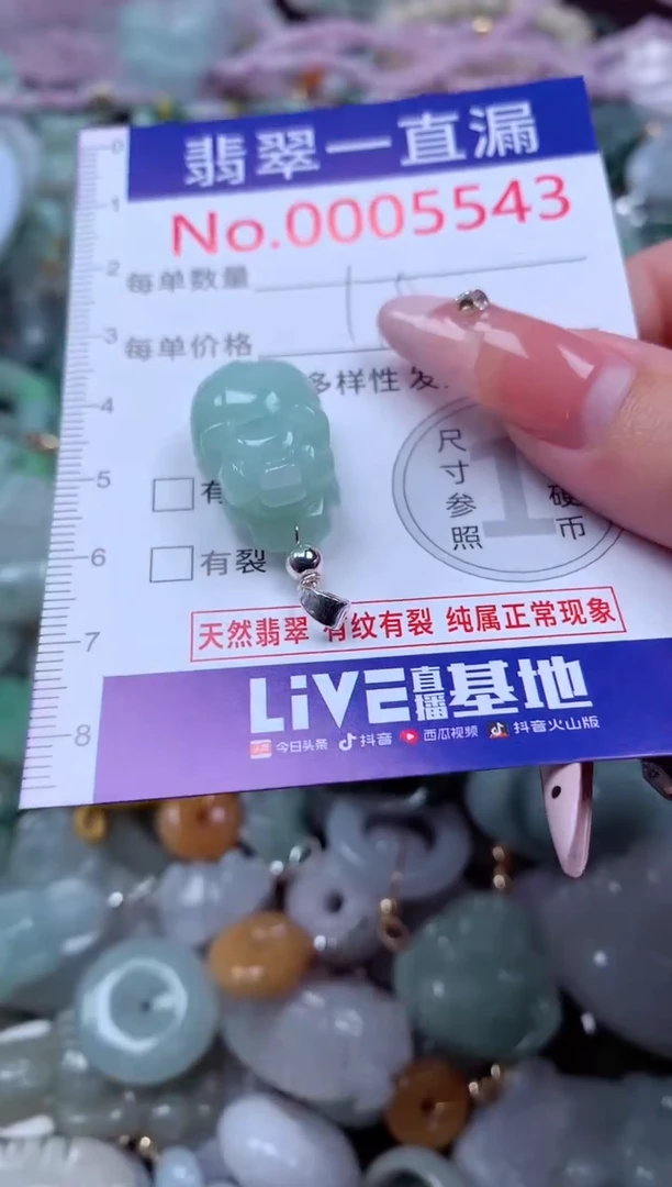 翡翠未镶嵌吊坠(不含链)5543