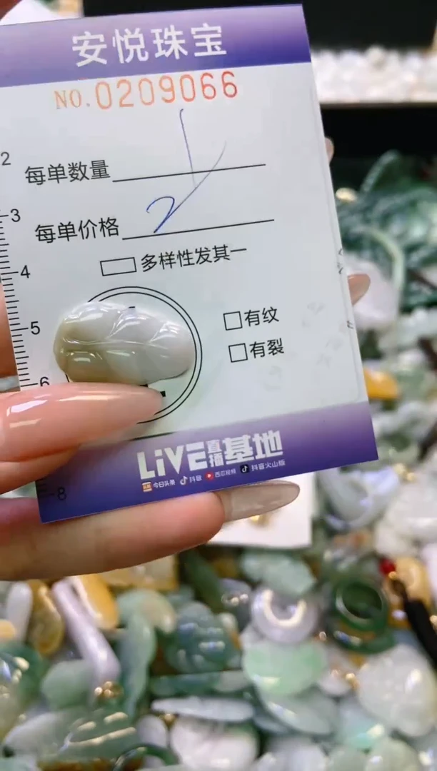 翡翠未镶嵌颈饰闪购0209066