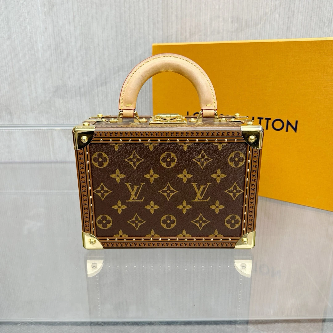 99新 LouisVuitton/路易威登 老佛爷 手提硬箱斜挎包