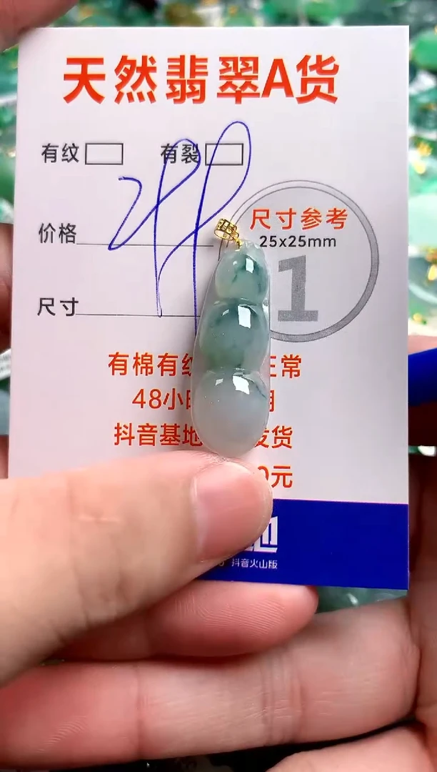 翡翠18K金镶嵌颈饰0767296029