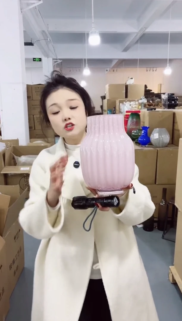 【闪购商品】玻璃私花主义花瓶厂-微瑕-HGU5