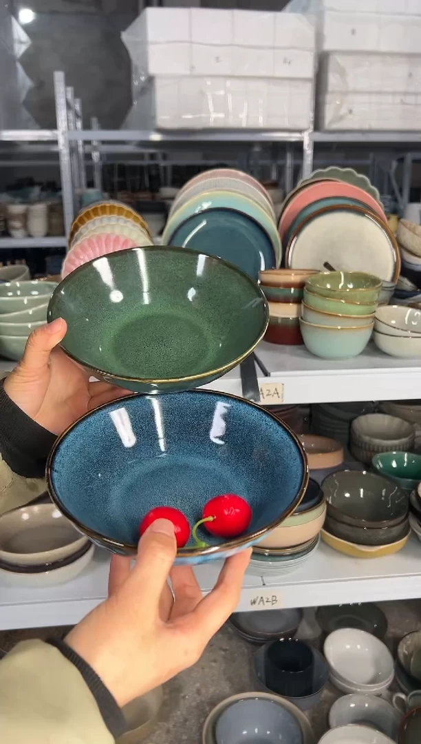 陶瓷外贸尾货瑕疵满20包邮X2 菜碗组合