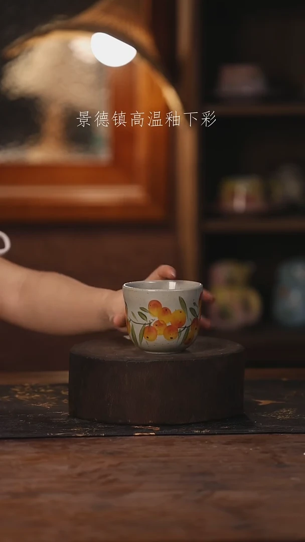 陶瓷景德镇高温釉下手绘陶瓷374