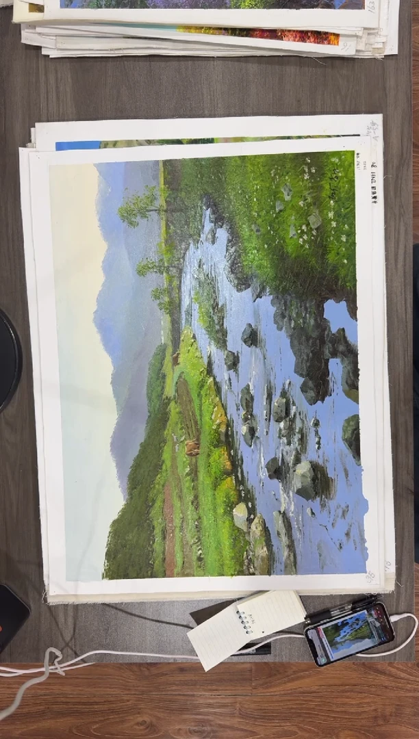 油画【48号】约50*70丨朝鲜原创纯手绘孤品油画丨顺丰包邮