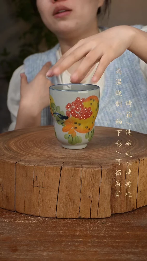 碗瓷景德镇手工手绘高温瓷釉下彩