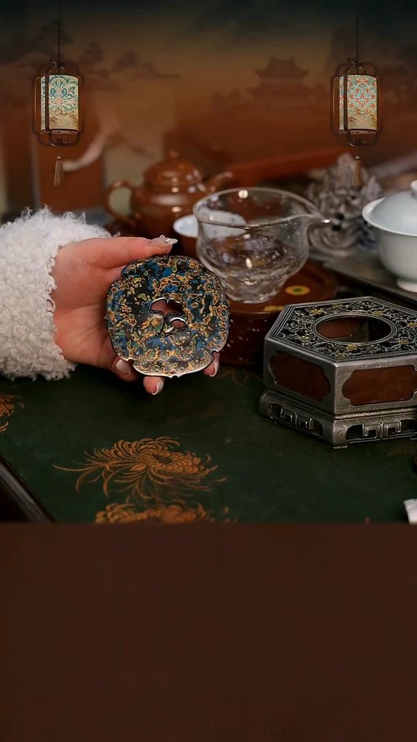 大漆盖置     微瑕