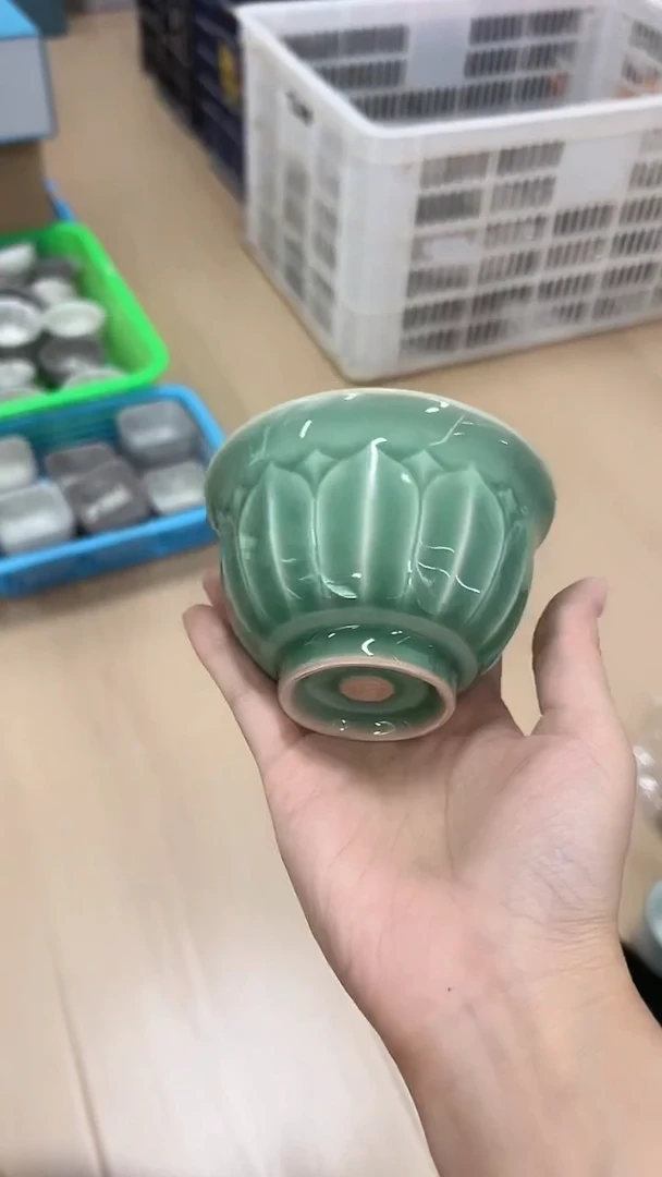 龙泉云间青瓷小米茶器